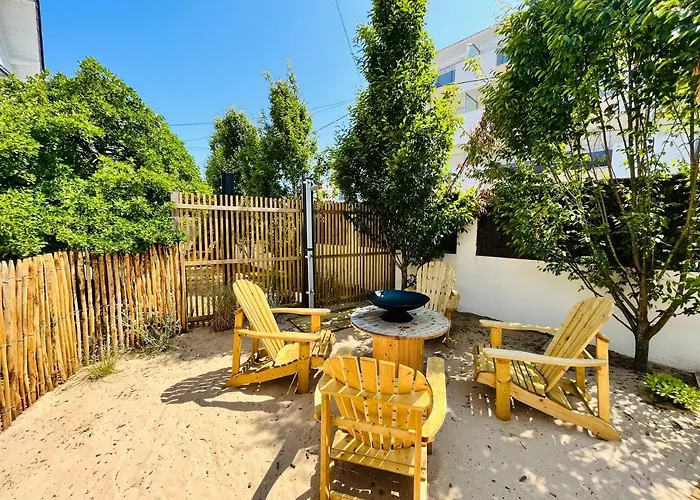 펜션 Maison Des Annees 1920 - A 150 M De L'ocean Et Proche Des Commodites - 4 Independants 생장드몽